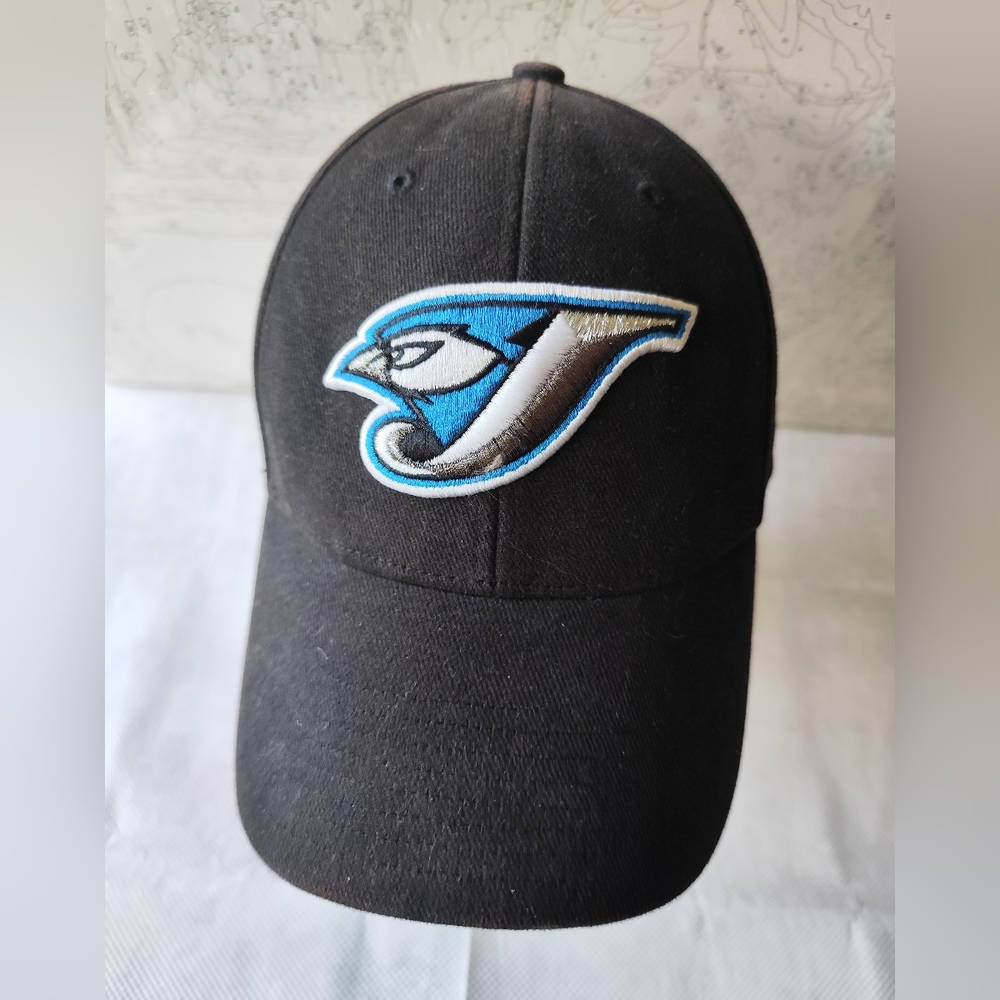 3/$30💜Toronto Blue Jays Adjustable Black Baseball Cap Hat 100% Cotton
